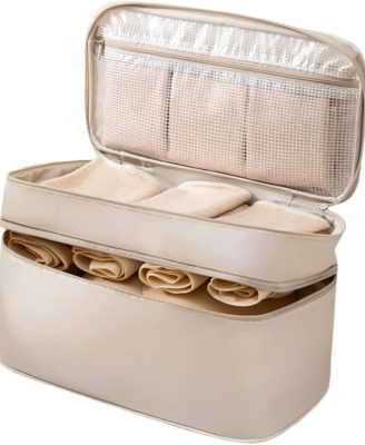 Portable Underwear Bra Storage Bag Waterproof Travel Organizers Multi-Layer Toiletry Packing Cube